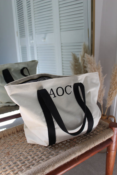 THE MONOGRAMED TOTE